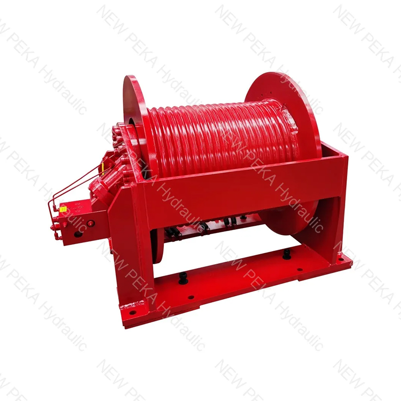 High speed hydraulic winch