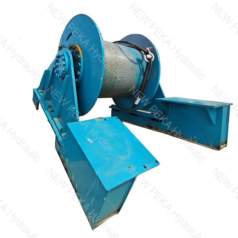 Large ton electric winch