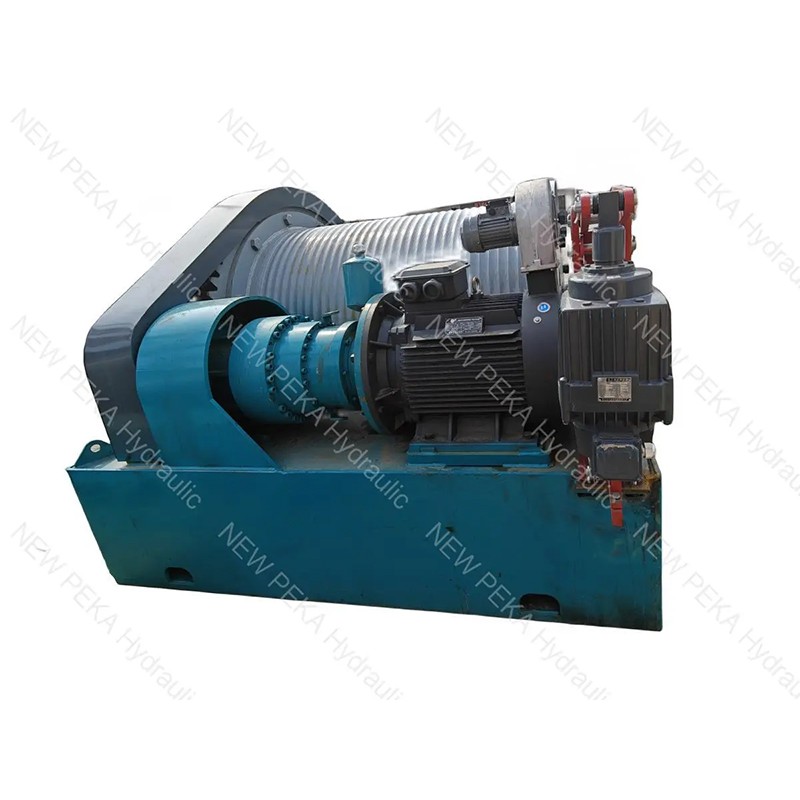Large ton electric winch