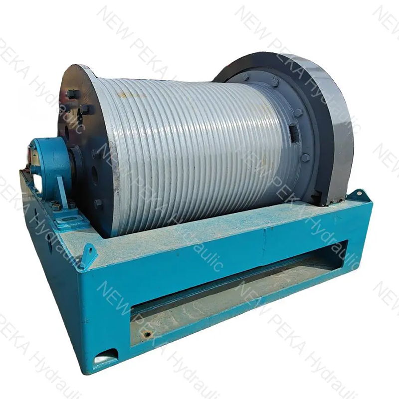 Large ton electric winch